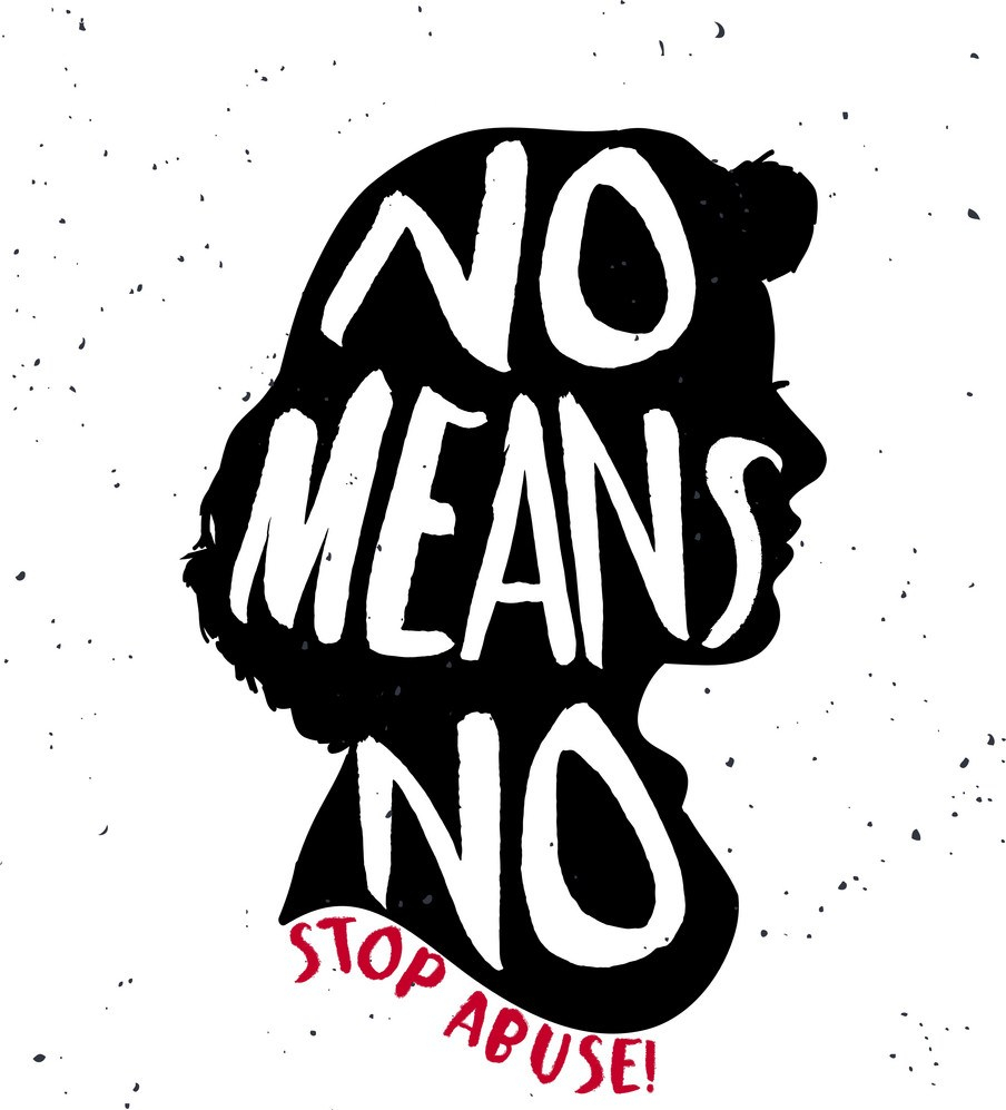 no-means-no-quote-on-woman-silhouette-vector-8607922
